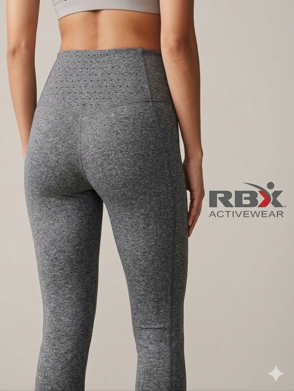 RBX High-Waisted Grey Performance Leggings